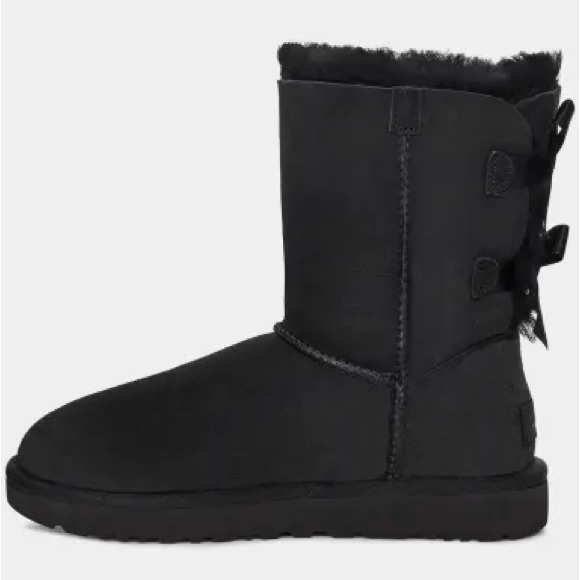 UGG Women's' Bailey Bow II Boot, Black - Picture 4 of 11